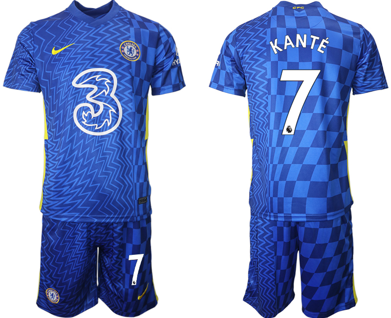 Men 2021-2022 Club Chelsea FC home blue #7 Nike Soccer Jerseys->chelsea jersey->Soccer Club Jersey
